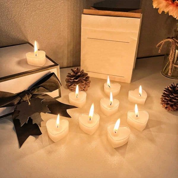 9 Pcs -shaped Scented Candles For Proposing Birthdays Weddings Birthdays And Candlelight DinnersJ260527