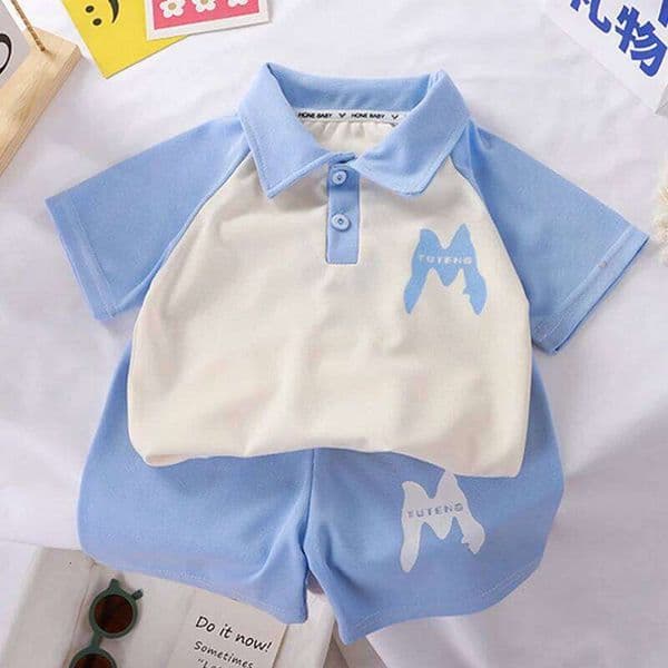 Children Clothing Kids Clothes Quick Drying Polo Shirt Sets Boys T-shirt Shorts Summer Cotton Short Sleeve Fashion Suit2PCS W260527