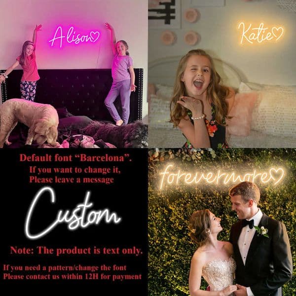 Custom Name Neon Sign Personalized Birthday Gifts Decoration Bedroom Wall LED Neon Lamp Your Text Business Night Light W260527 W260527 W260527