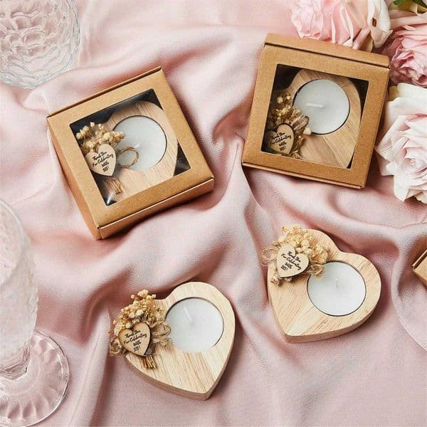 Wedding Candles Set Bride Shower Candle Gift Country Wedding Guest Favors Vntines Day Anniversary Holiday Party DecorationJ260527
