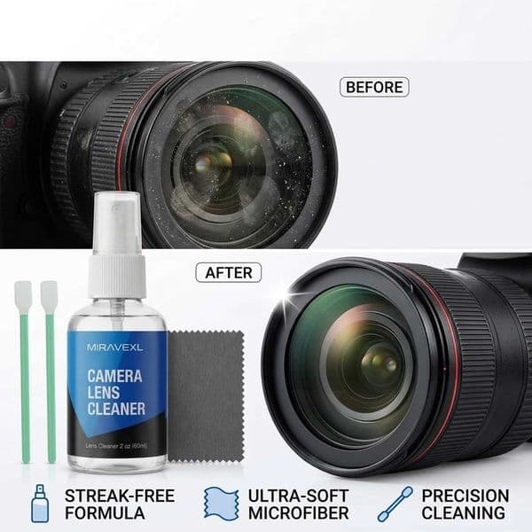 Professional Camera Lens Cleaning Kit Microfiber Cloth Sensor Swabs Spray Dropper Bottle For DSLR Glasses VR Optics Mac Monitors Z260527