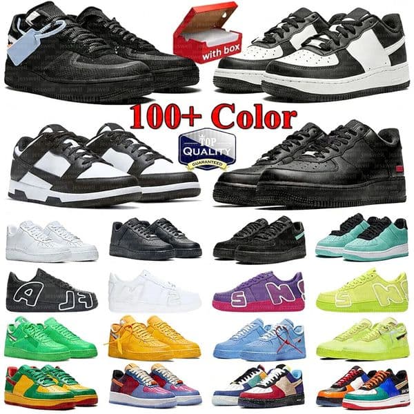 Designer Shoes One af1s shoes mens trainers Casual Running Sneakers Classic 1 Triple White Black Wheat Panda Utility Starstruck White Ice Outdoor Sports 1s Runners