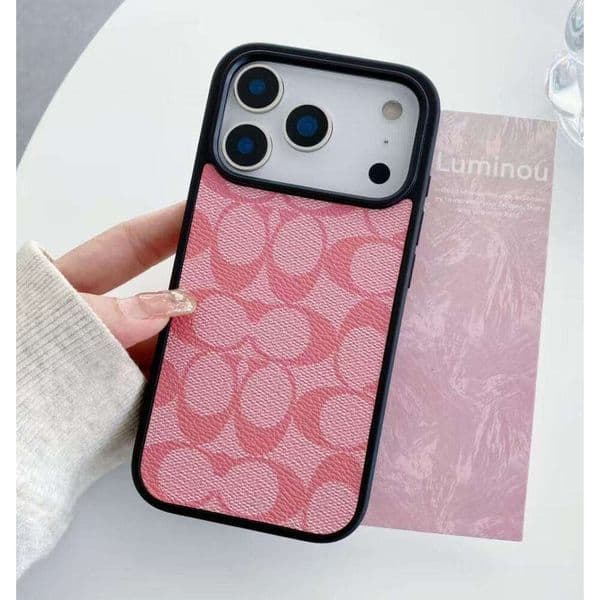 Designer Phone Case 17 Pro Max Golden Badge Luxury iPhone Case with for iPhone 16 ProMax Cases Apple 15 14 13 12 11 Plus Cell Phone Cases Leather Mobile Cover A5E3