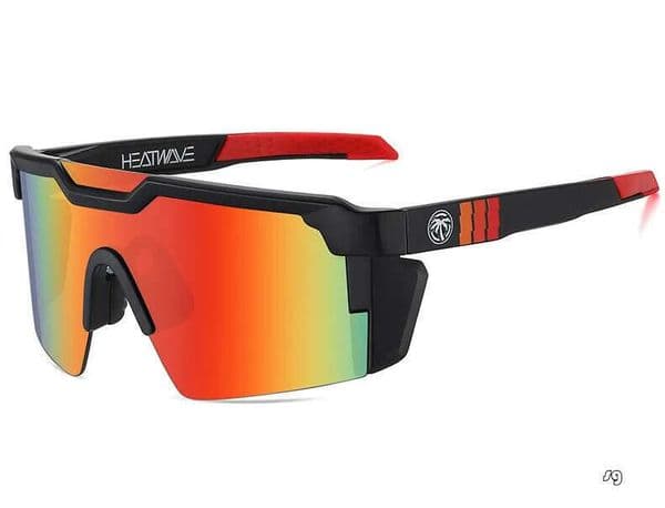 HeatWave Cycle Luxury Sports Sunglasses - Durable UV400 Protective Carrying for Men & Women High-Quality Unisex Eyewear with Travel Case Included OK Sg_xinchen