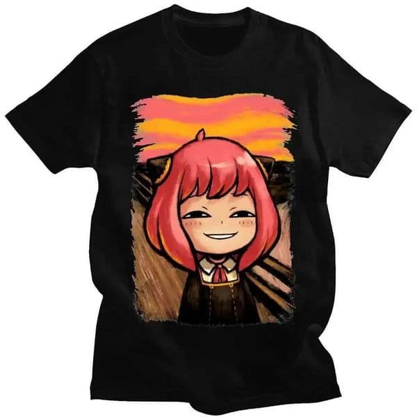 Japanese Anime Spy X Family Anya Forger Graphic Print T Shirt Strtwear Men Women Fashion Short Slve Plus Size T Shirt 42338 D260527