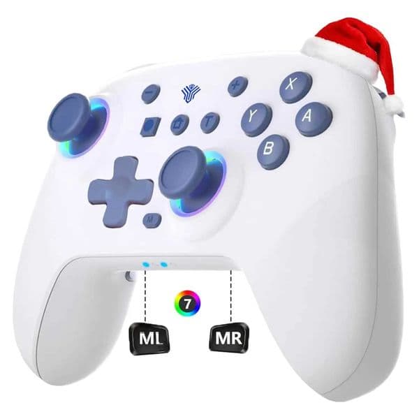 Switch Controller with LED Lights Turbo Vibration Gyro for Switch/OLED/Lite/PC Z260526