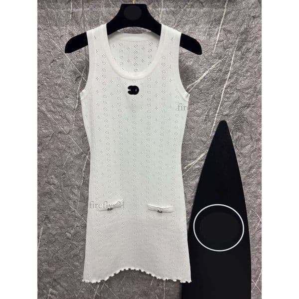 channels underwaist Fashionable Women's Designer Short Sleeve Tank cc Top chan T Shirt Short Sleeve Tank Dress aba