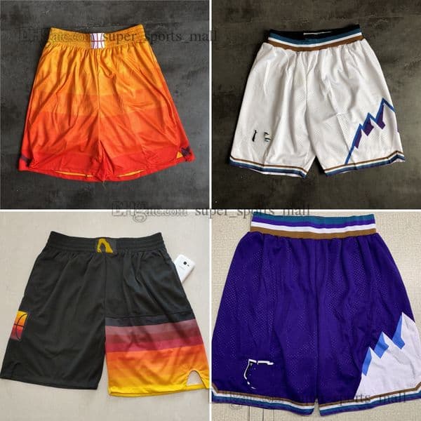 2026 New Basketball Shorts Lauri Markkanen Jaren Jackson Jr Jusuf Nurkic Team Stitched With Pocket Zipper Sweatpants Mesh Retro Sport PANTS Short Mens Size S-2XL
