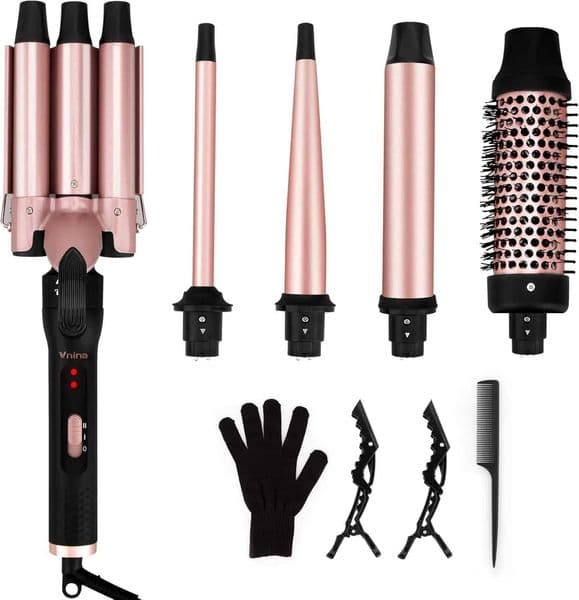 15 Inch Thermal Brush for Blowout Look Heated Round Hair Straightening Curling With 2 Temp Settings L260526