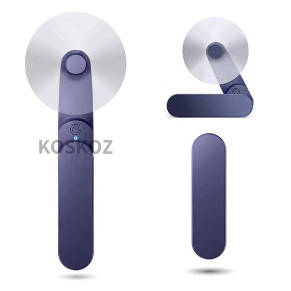 Portable Handheld Fan 2 IN 1 Mini Hand Fan USB Rechargeable Personal Foldable Fan for Indoor Small Pocket Fan for OutdoorR260527