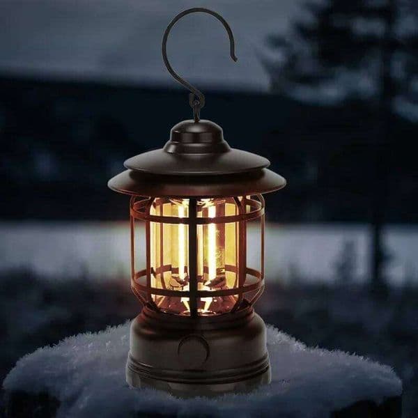 Camping Portable Retro Vintage Tent Lighting Lantern Decoration Waterproof Outdoor Garden Street Path Lawn Lamp S260527