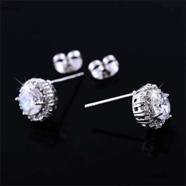 New Arrival Best Friends Gold Plated Earings Big Dia Earrings for Women White Zircon Earrings2024New