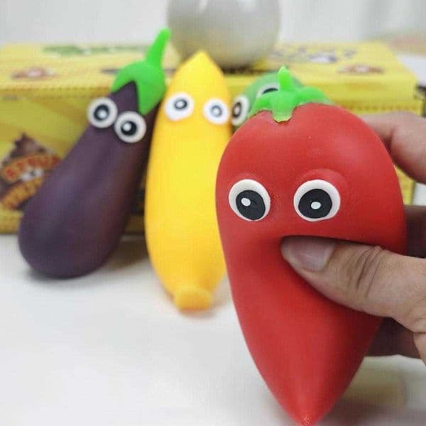 Kawaii Simulated Vegetable Squeeze Toy Stress Relief Slow Rising Sensory Fidget for Anxiety ADHD Autism Gifts Kids Adults Gifts M260528
