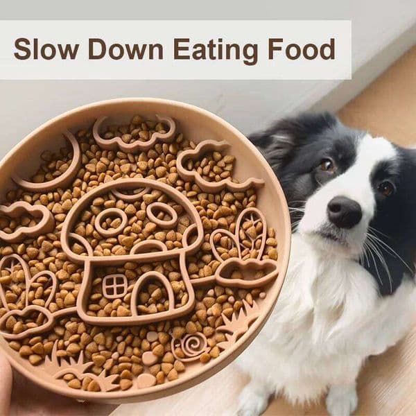 New Mushroom Dog Anti-choking Slow Food Pet Planet Silicone Bowl Suction Cup Licking Pad 2 in 1 W260528