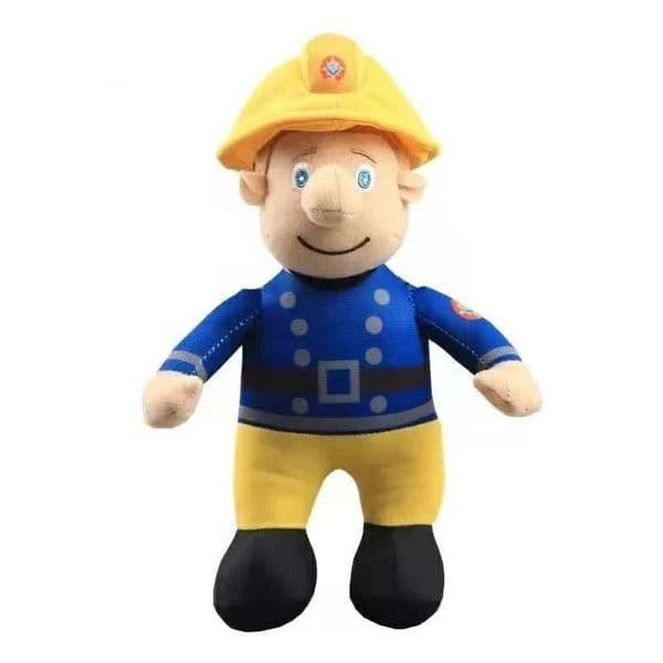 New Fireman Sam Plush Toy Firefighter Soft Stuffed Doll 25cm Figure Kids Xmas Gift L260527