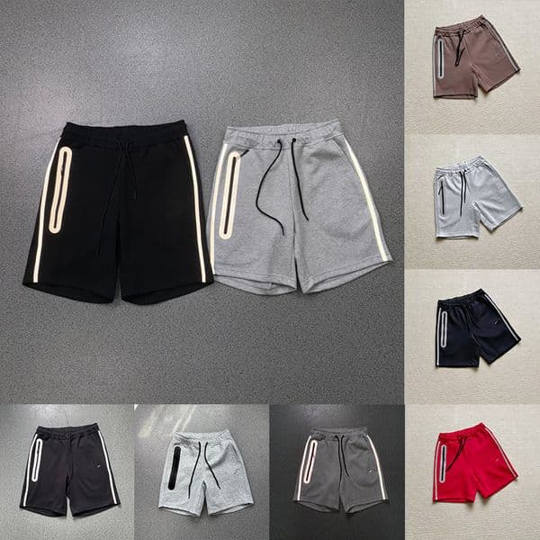 2026 New TechFleece Shorts Mens Niki Shorts Tech Shorts designer Knitted Side-Glued Large Flap Pocket Pants Shorts Quick Dry Thin Sports Casual Beach Short Size M-2XL