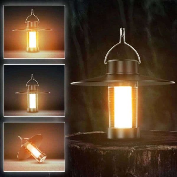 LED Tent Magnet Emergency Light Type-c Charging Camping Lantern Dimmable Hanging Lights for Outdoor Travel S260527