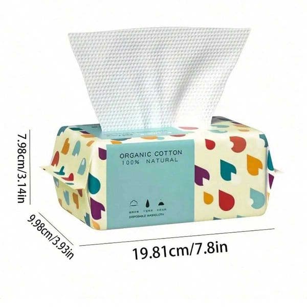 100 Sheets/Pack Disposable Thick Face Towels Soft Makeup Remover Wipes Dry Towelettes for Skin Care M260528