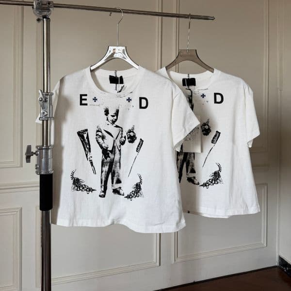 Cotton Tshirt Print T-shirt Men Women Tees Tops 26ss