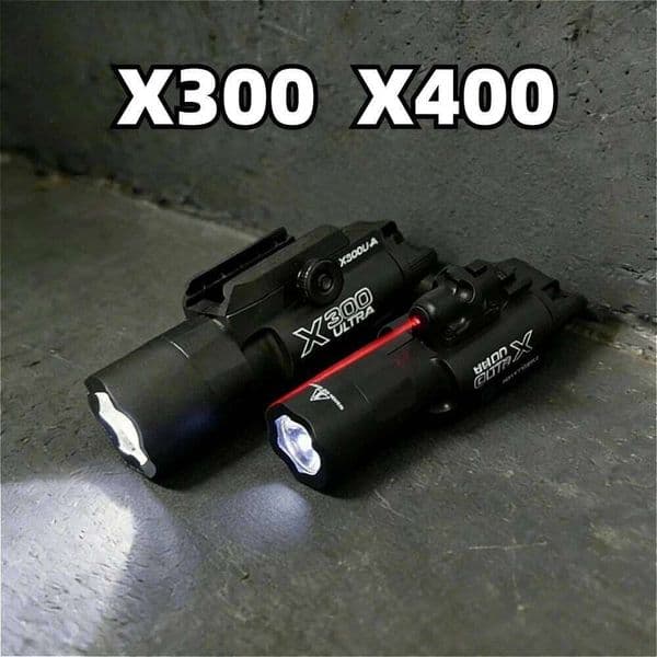 New Color X400 Flashlight 200LM White LED Strobe Scout Light Fits 20mm Rail Toy Gun Accessories W260514