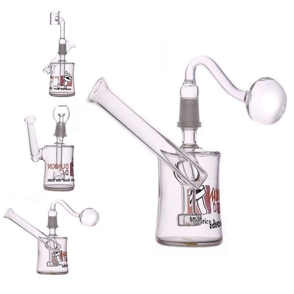 Wholesale USA Popular glass oil burner pipes Mini Thick heady Clear water bongs for 14mm Female smoking banger bowl