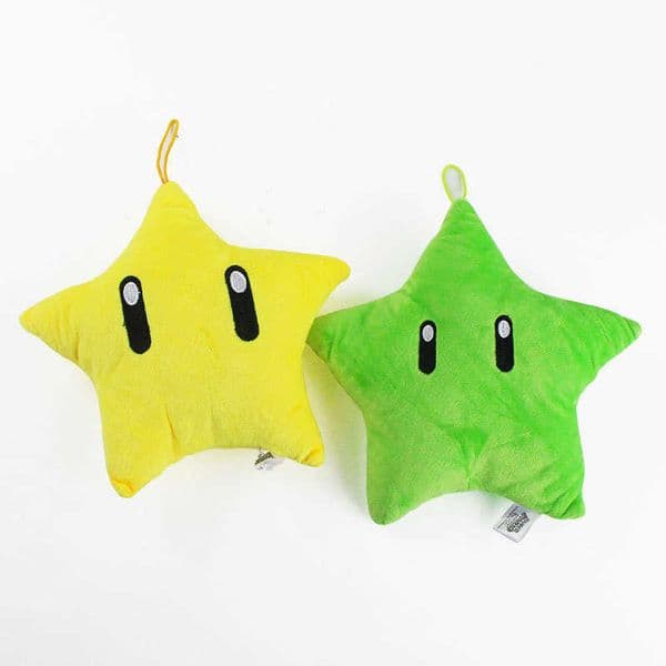 Green yellow star plush toy pillow doll L260528RB2Q