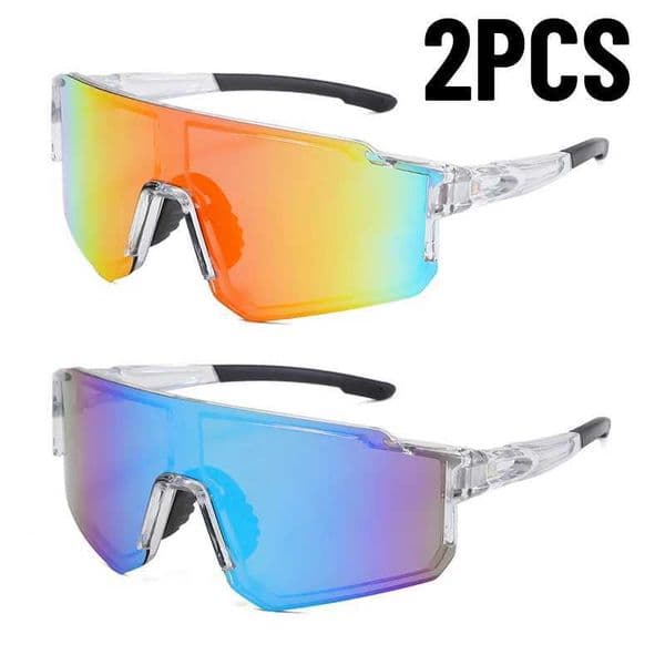 1/2PCS Outdoor MTB Driving Glasses Cycling Sunglasses UV400 Women Sports Running Eyewear Men Road Bicycle Glasses Bike GogglesR260528