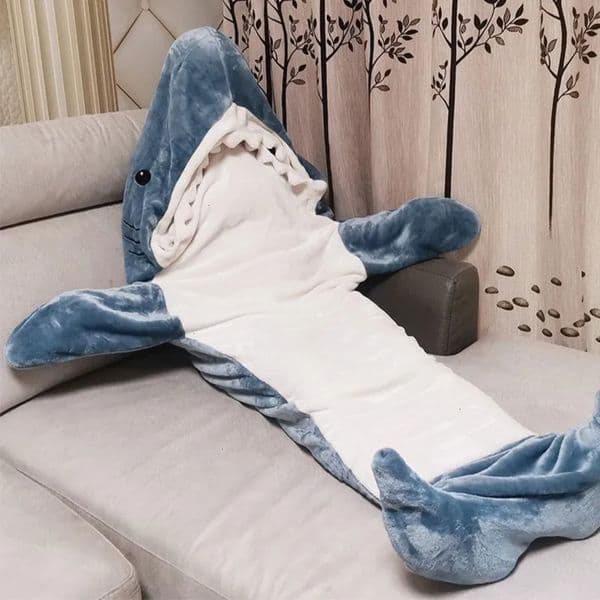 2026 Blankets Cartoon Sleeping cologne Bag Pajamas Office Nap Shark Karakal High Quality Fabric Mermaid perfume Shawl Blanket For Children Adult Free Shipping 6 13 4