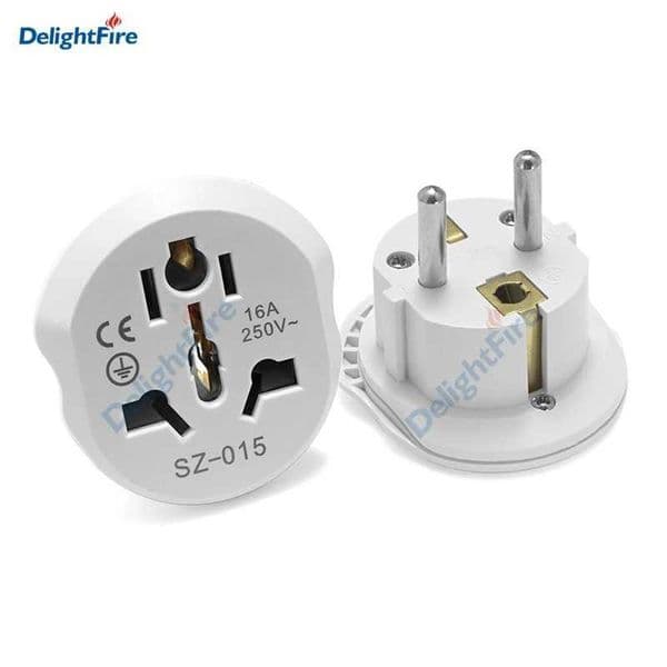 EU Plug Adapter AU UK US To EU Euro Plug Adapter Converter European Travel Adapter Australia USA CN to EU Electric Socket Outlet Z260528