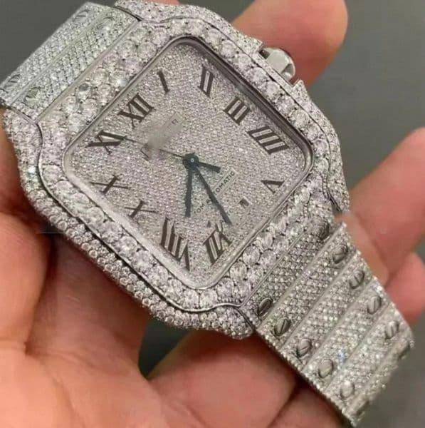Full Diamond watches Luxury Designer watch Hip Hop Quartz Watches Multifunctional men women Wristwatches Stainless gemstone Roman pointer T3Qr#