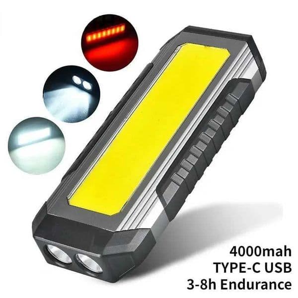 USB Rechargeable Charging Camping Lamp COB Work Light Auto Repair and Maintenance Flashlight with Magnet 4000mah Lantern M260527