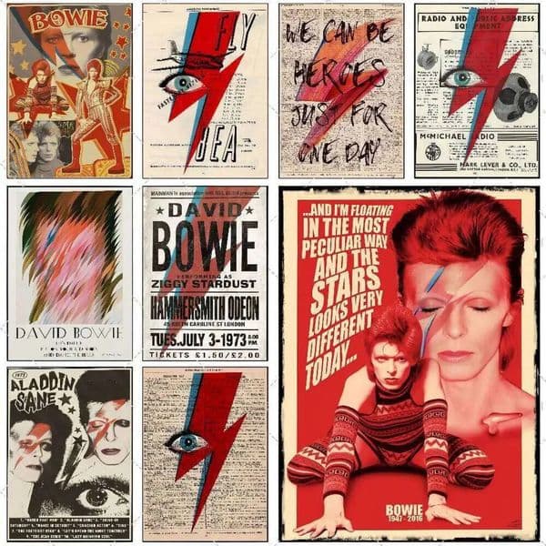 2026 D David perfume B Bowie Poster High Definition Art Sticker Self cologne Adhesive Waterproof Home Decoration Free Shipping 5