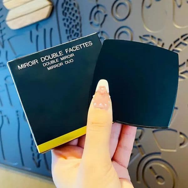 2026 Vintage Mirror Classic Folding Double Side Portable perfume Hd Make-Up And Magnifying Mirror With Flannelette Baggift Box For VIP cologne Client Free Shipp 021