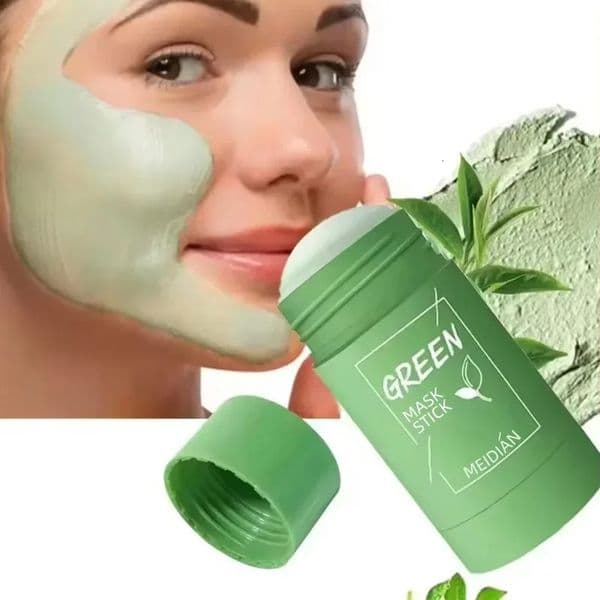 Green Tea Eggplant Solid Mask Deep Cleansing Oil Control Balance oxidan Shrink Pores Remove Blackheads Refreshing Mud Mask 260527