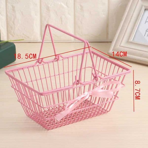 Storage Organizer Pink Girl Mini Storage Basket Desktop Finishing Cosmetics Jewelry Storage Organizador Laundry Basket Breadbask J260528