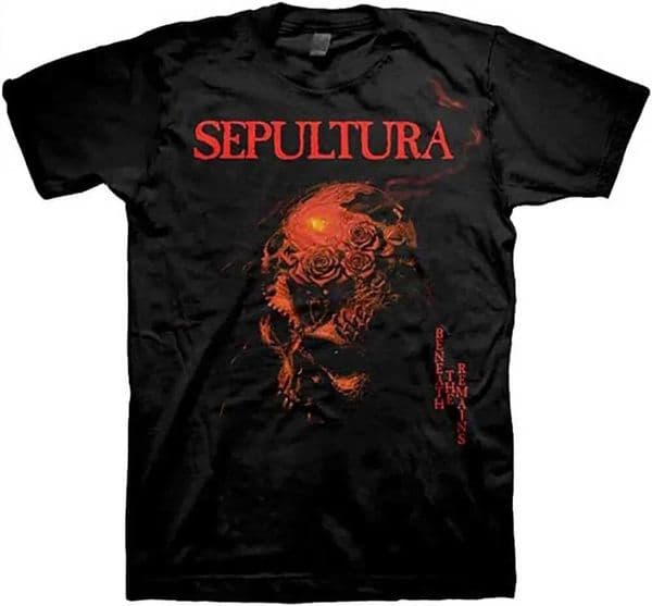 Sepultura Band T-Shirt Brazilian Thrash Metal Graphic Tee Stylish Top for Metalheads Sepultura Fans in Rock Concert Outfits Z260528
