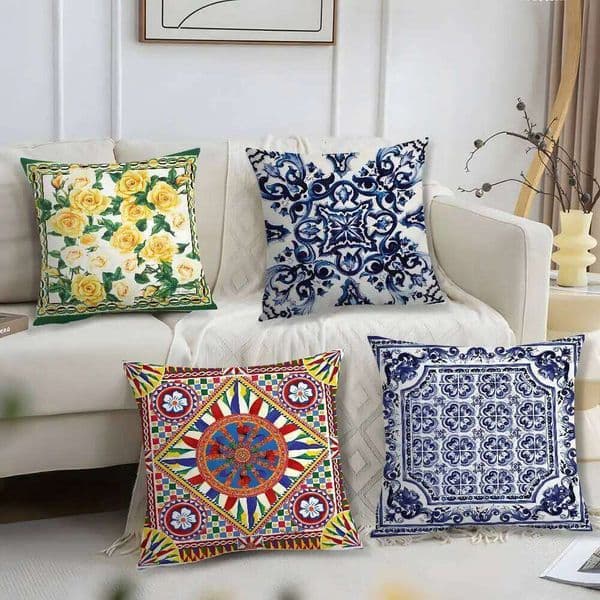 Fashionable pattern prints Case Short Plush Print Cushion Cover Square Throw Pillow Covers Sofa Home Decor 26L0526 Pillow Case