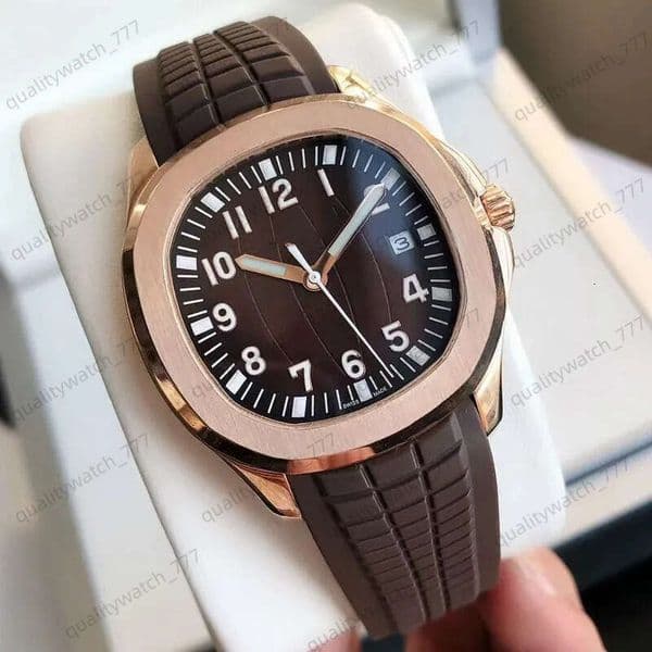 mens designer automatic watch movement Size 40 mm rubber strap montre Sapphire crystal glass fashion watches