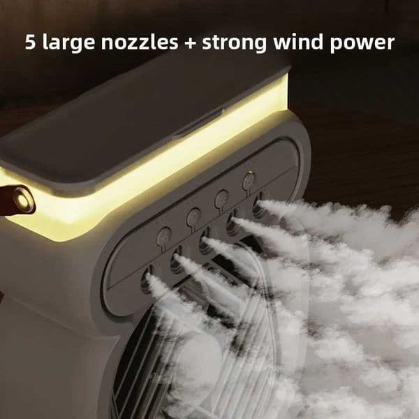 2026 USB Spray Fan Humidifier Desktop Night Light 3 In 1 Portable Water Replenishment Spray Fan For Outdoor Office Home C260528