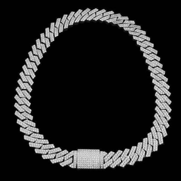 Hip Hop Jewelry 5A CZ Gold-Plated Men's Necklace Cuban Iced Out Chain c5