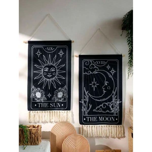 2026 Black Sun Moon Tapestry Boho perfume Bedroom cologne Living Wall Decor Hanging Ornaments Aesthetic Room Decoration Crafts For Friend Gifts Free Shipping 13 4