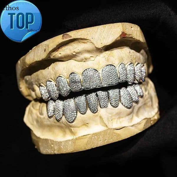 Belly Chains Custom Hip Hop Jewelry Sterling Sier Dia Iced Out Vvs Moissanite Grillz