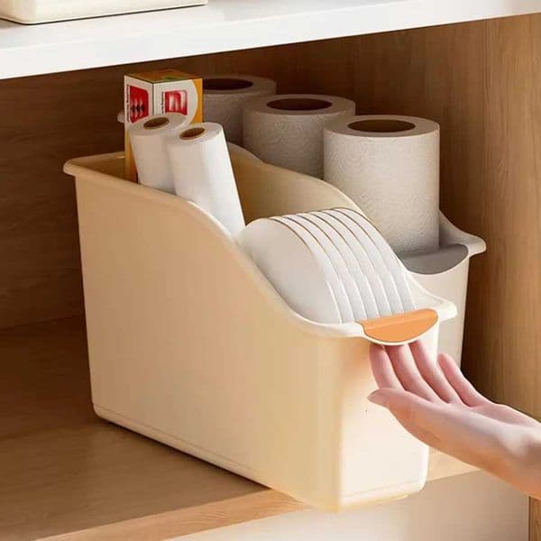 Kitchen Storage Basket Spice Seasoning Sundries Pantry Bathroom Sundries Plastic Storage Box for Home OrganizationJ260527