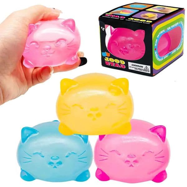 1Pc Mini Cute Cat Maltose Decompression Toy Non Stick Odorless Non-toxic Fun Toy Pressure Relief Tool For Adults and Students M260528