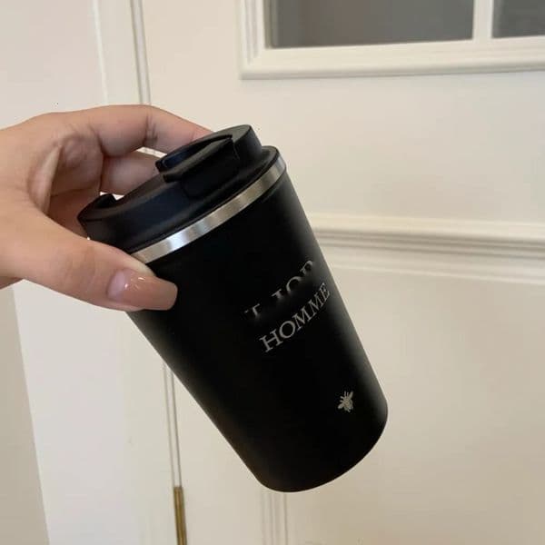 Luxury Designer Decor Designer Stainless Steel Coffee Classic Logo Printing Car Vacuum Household Beer Tea Insulated Cup Gift Box room Decora 6 13 5