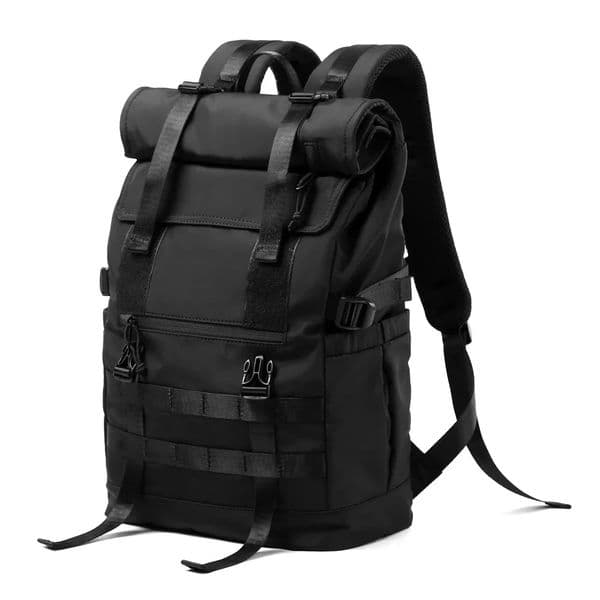 Roll Top Backpack for Men Water Resistant Expandable 173 inch Laptop Commute Travel 40 Max Liter Rucksack 260528