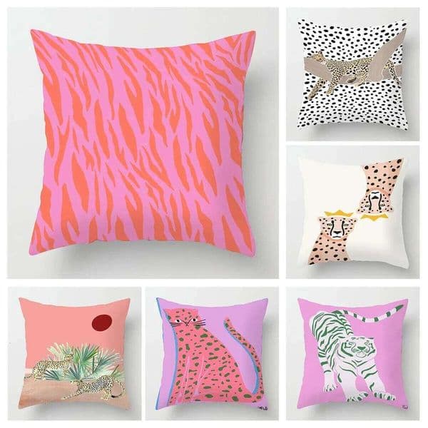 Abstract Art Animal Theme Throw Pillow 20x20 inch Cushion Cover Cafe Sofa Decorative throw pillow covers short plush 26L0526 Pillow Case