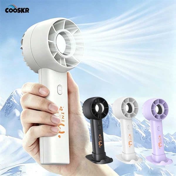Mini Handheld Fan USB Rechargeable Portable Pocket Fan Outdoor Travel Air Cooler 3 Wind Speed Desk Fan Small Cooling Hand Fan C2605281