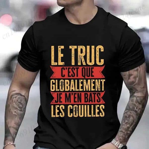 Funny French Men Shirt Retro Dont Fight The Balls Tops Humor Vintage Casual T-shirt Unisex Summer Tops O Neck Short Slve Ts D260528