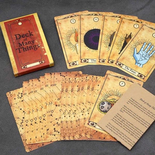 Deck of Many Things Card Game The Ultimate Tabletop Prop Full 22 card Deck of Many Things Adds And Extra Layer Of Excitement Pan L260528